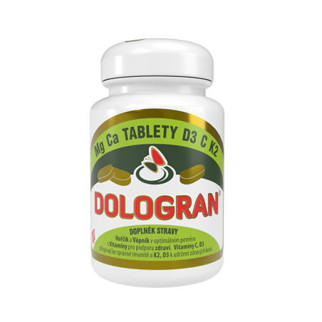 Dologran tablety Mg, Ca, D3, C, K2 DOLOGRAN - 60 tablet