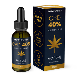 CBD 40% Full Spectrum MCT olej MOVit Energy - 10 ml
