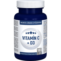 Vitamín C + D3 Clinical - 100 kapslí