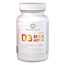 Vitamin D3 max 4000 I.U. Pharma Activ - 100 tablet