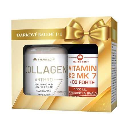 Collagen Arthro 90 tablet + Vitamin K2 MK7 + D3 forte 1000 I.U. Pharma Activ - 125 tablet