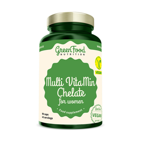 Multi VitaMin Chelate for women GreenFood - 90 kapslí