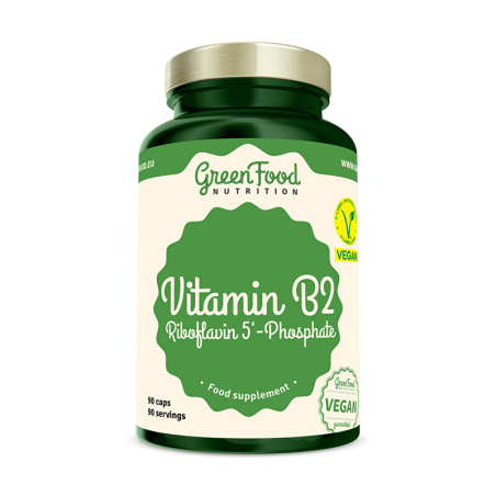 Vitamin B2 Riboflavin 5`Phosphat GreenFood - 90 kapslí