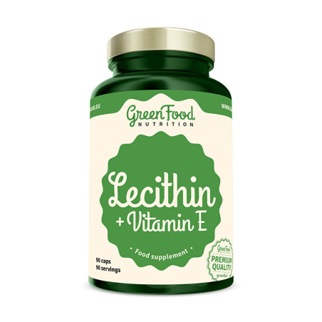 Lecithin + Vitamin E GreenFood - 90 kapslí
