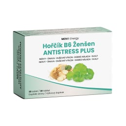 Hořčík B6 Ženšen Antistress PLUS MOVit Energy - 30 tablet