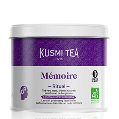 Organic Ritual Memory sypaný čaj v plechovce Kusmi Tea - 100 g