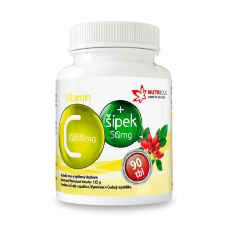 Vitamín C 1000 mg + šípek 50 mg Nutricius - 90 tablet