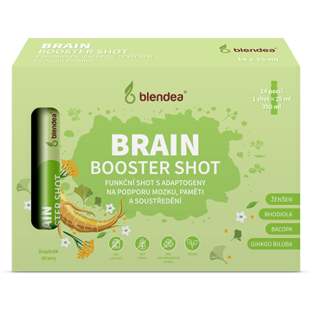 Shot Brain Booster s adaptogeny Blendea - 14 x 25 ml