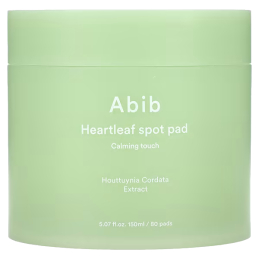 Zklidňující tonizační tampony Calming Touch (Heartleaf Spot Pad) Abib - 80 ks