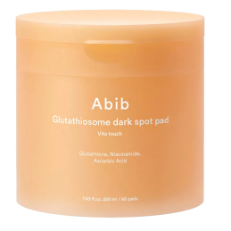Rozjasňující tonizační tampony na pigmentové skvrny Vita Touch (Glutathiosome Dark Spot Pad) Abib - 60 ks