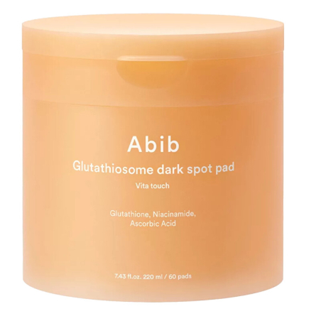 Rozjasňující tonizační tampony na pigmentové skvrny Vita Touch (Glutathiosome Dark Spot Pad) Abib - 60 ks