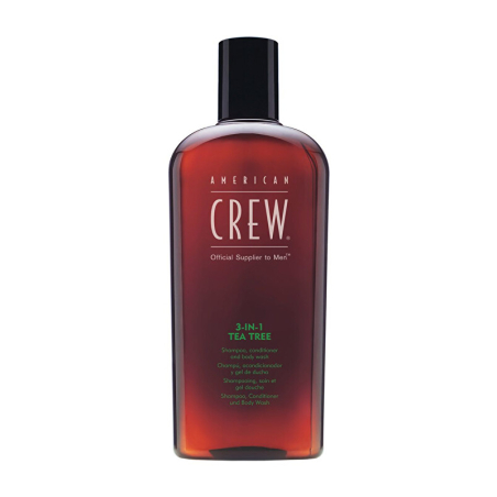 Šampon s tea tree 3v1 (Shampoo, Conditioner & Body Wash) American Crew - 450 ml