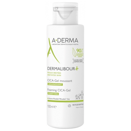 Čisticí pěnivý gel Dermalibour+ (Foaming Cica Gel) A-DERMA - 100 ml