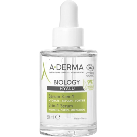 Hyaluronové sérum 3v1 Biology Hyalu (3-in-1 Serum) A-DERMA - 30 ml