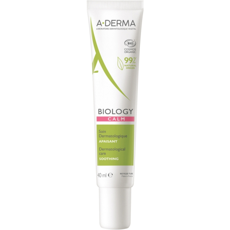 Zklidňující fluid pro citlivou a reaktivní pleť Biology Calm (Soothing Care) A-DERMA - 40 ml
