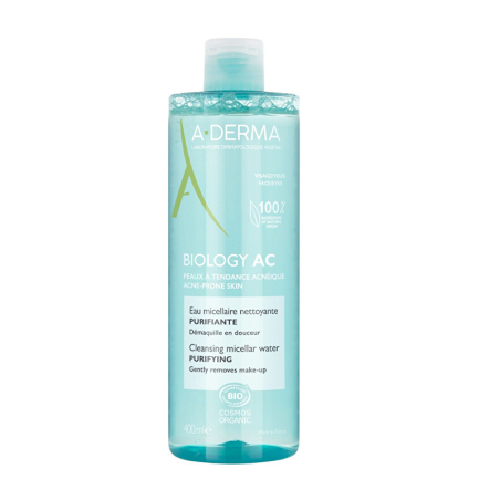 Čisticí micelární voda Biology AC (Cleansing Micellar Water) A-DERMA - 400 ml