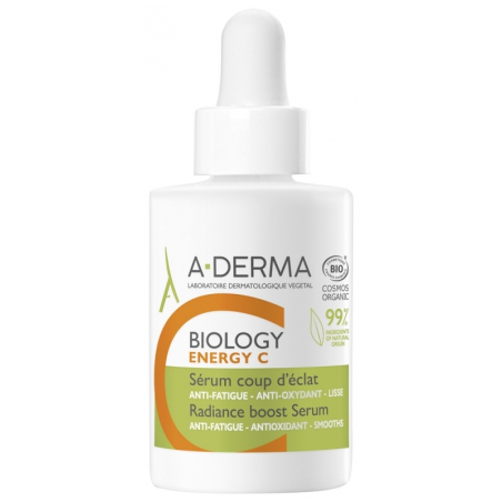 Rozjasňující pleťové sérum Biology Energy C (Radiance Boost Serum) A-DERMA - 30 ml