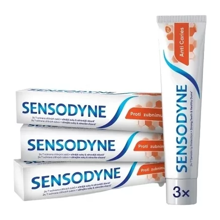 Zubní pasta Zubní kaz Trio Sensodyne - 3 x 75 ml