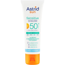 Pleťový krém na opalování Sensitive SPF 50+ Astrid - 50 ml