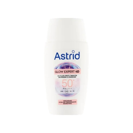 Pleťový fluid proti tmavým skvrnám a vráskám SPF 50 Glow Expert 4D Astrid - 50 ml