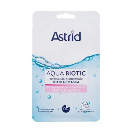 Povzbuzující a hydratující textilní maska Aqua Biotic Astrid - 20 ml