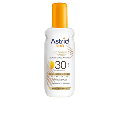 Mléko na opalování ve spreji Bronz SPF 30 Astrid - 150 ml