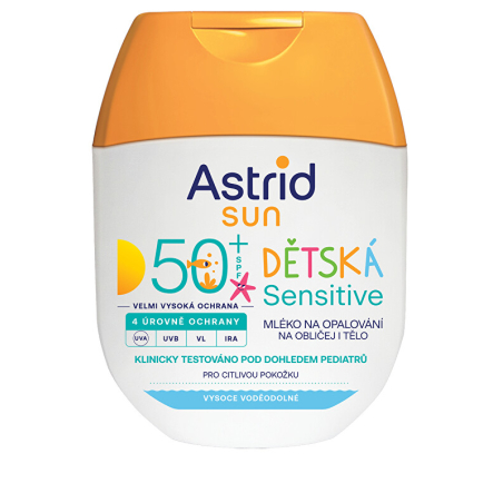 Dětské mléko na opalování Sensitive SPF 50+ Astrid - 60 ml