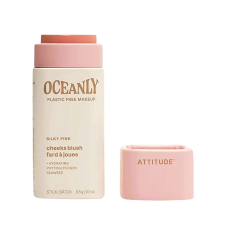 Krémová tvářenka v tyčince Oceanly (Cheeks Blush) Attitude / Odstín: Silky Pink - 8,5 g