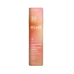 Tónující třpytivý hydratační krém SPF 30 (Tinted Shimmer Cream) Attitude - 30 g