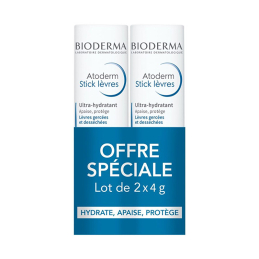 Sada péče na suché a popraskané rty Atoderm Aveda - 2 x 4 g