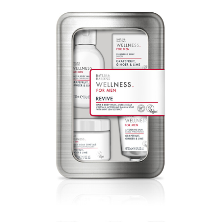 Dárková sada péče o tělo v plechové dóze Grapefruit, Zázvor & Limetka Aveda - 4 ks