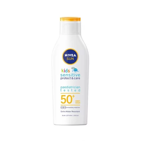 Dětské mléko na opalování SPF 50+ Sun Kids (Pure & Sensitive Sun Lotion) Nivea - 200 ml