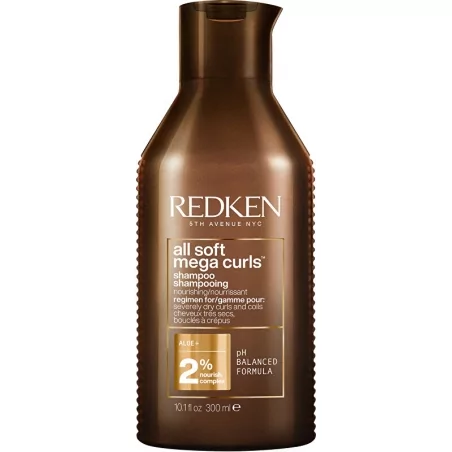 Šampon pro suché kudrnaté a vlnité vlasy All Soft Mega Curls (Shampoo) Redken - 300 ml