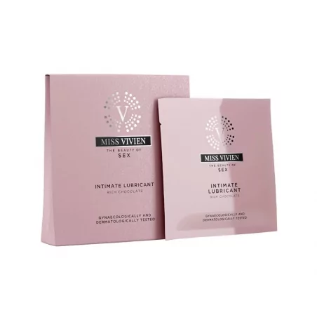 Jednorázový lubrikační gel Chocolate (Intimate Lubricant) Miss Vivien - 3 x 6 ml