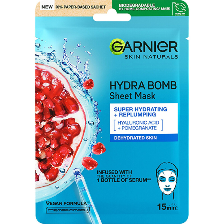 Super hydratační vyplňující maska Moisture&Aqua Bomb (Skin Tissue Superhydrating Mask) Aveda - 28 g
