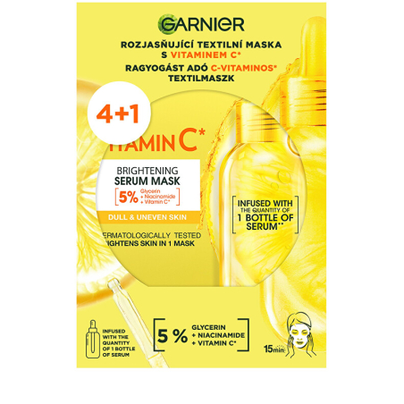 Sada rozjasňujících textilních masek s vitaminem C 4+ Aveda - 1 ks