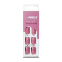 Samolepící nehty imPRESS Color Petal Pink Aveda - 30 ks