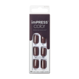 Samolepící nehty imPRESS Color Try Gray Aveda - 30 ks