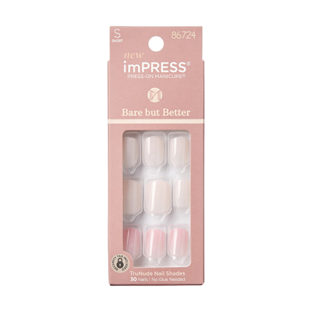 Samolepící nehty imPRESS BBB Nails Effortless Finish Aveda - 30 ks