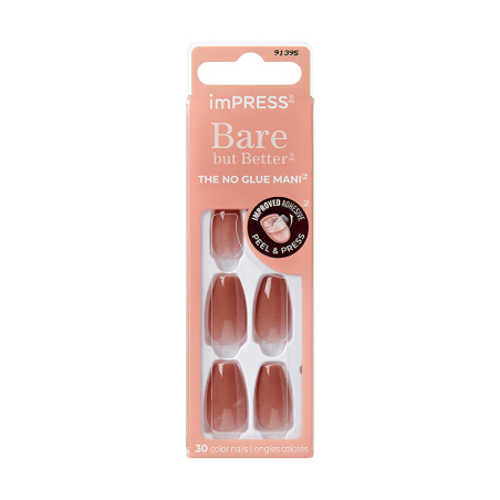 Nalepovací nehty ImPRESS Bare but Better MC / Flare Aveda - 30 ks