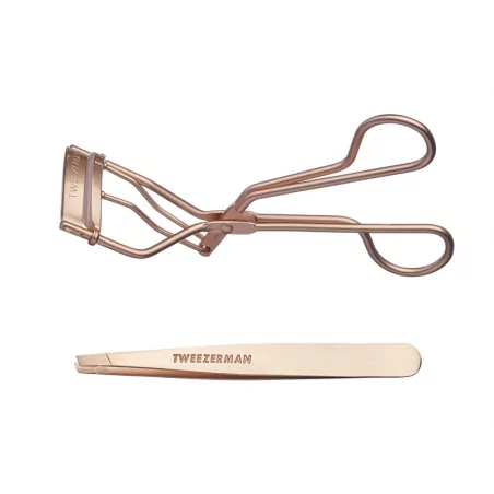 Sada pro úpravu řas a obočí Rose Gold Tweezerman