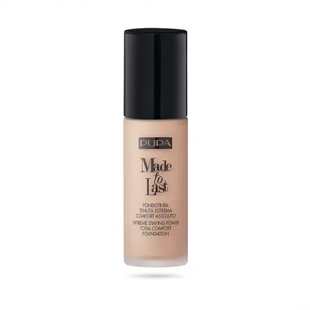 Dlouhotrvající tekutý make-up SPF 10 Made To Last (Total Comfort Foundation) PUPA Milano / Odstín: 030 Natural Beige - 30 ml