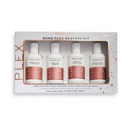 Dárková sada pro suché a poškozené vlasy Bond Plex Restore Kit Revolution Haircare