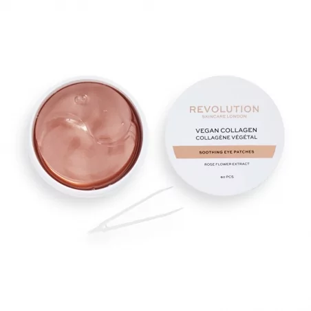 Zklidňující polštářky pod oči Rose Gold Vegan Collagen (Soothing Eye Patches) Revolution Skincare - 60 ks