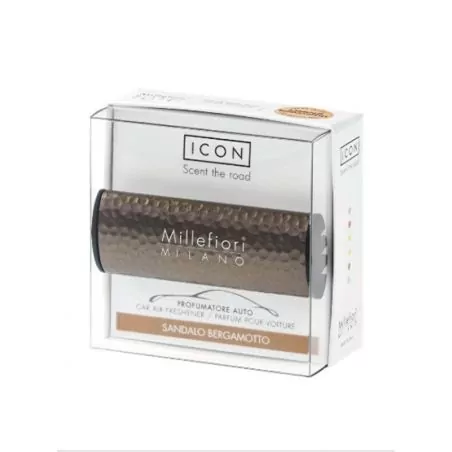 Vůně do auta Icon Metal Shades Santalové dřevo a bergamot Millefiori Milano - 47 g