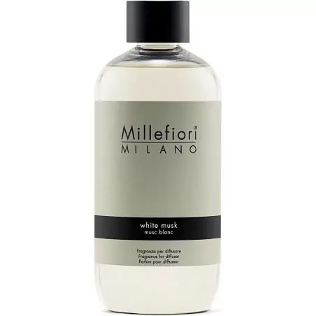 Náhradní náplň do aroma difuzéru Natural Bílé pižmo Millefiori Milano - 250 ml