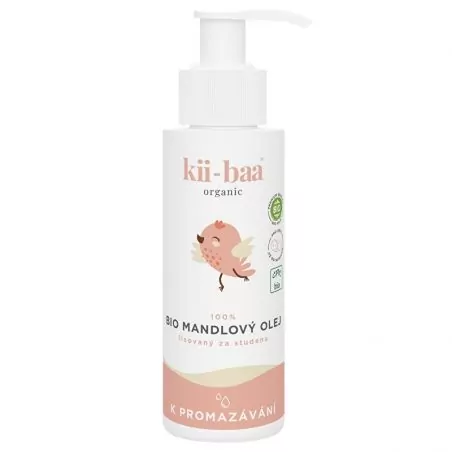 Bio mandlový olej na tělo kii-baa organic - 100 ml