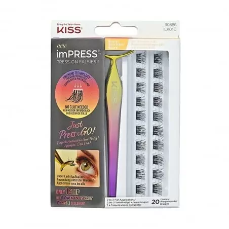 Umělé trsové řasy imPRESS Press on Falsies Kit 01 KISS