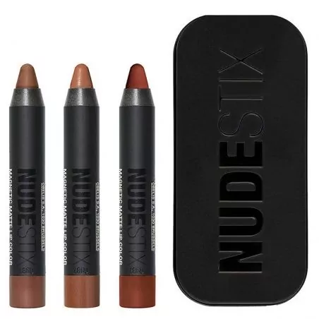 Dárková sada dekorativní kosmetiky na rty 90`s Nude Lips Mini Nudestix - 3 ks