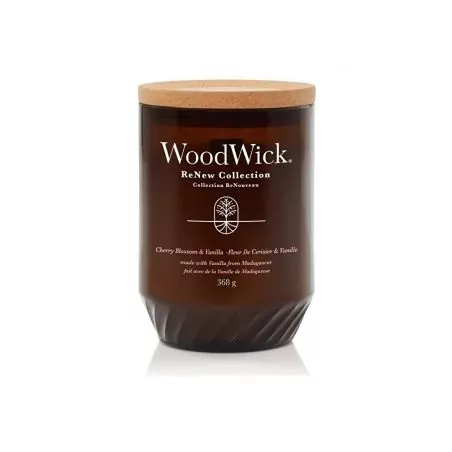 Vonná svíčka ReNew sklo velké Cherry Blossom & Vanilla WoodWick - 368 g